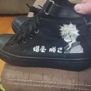 Black Bakugo High Top Sneakers From feiyao